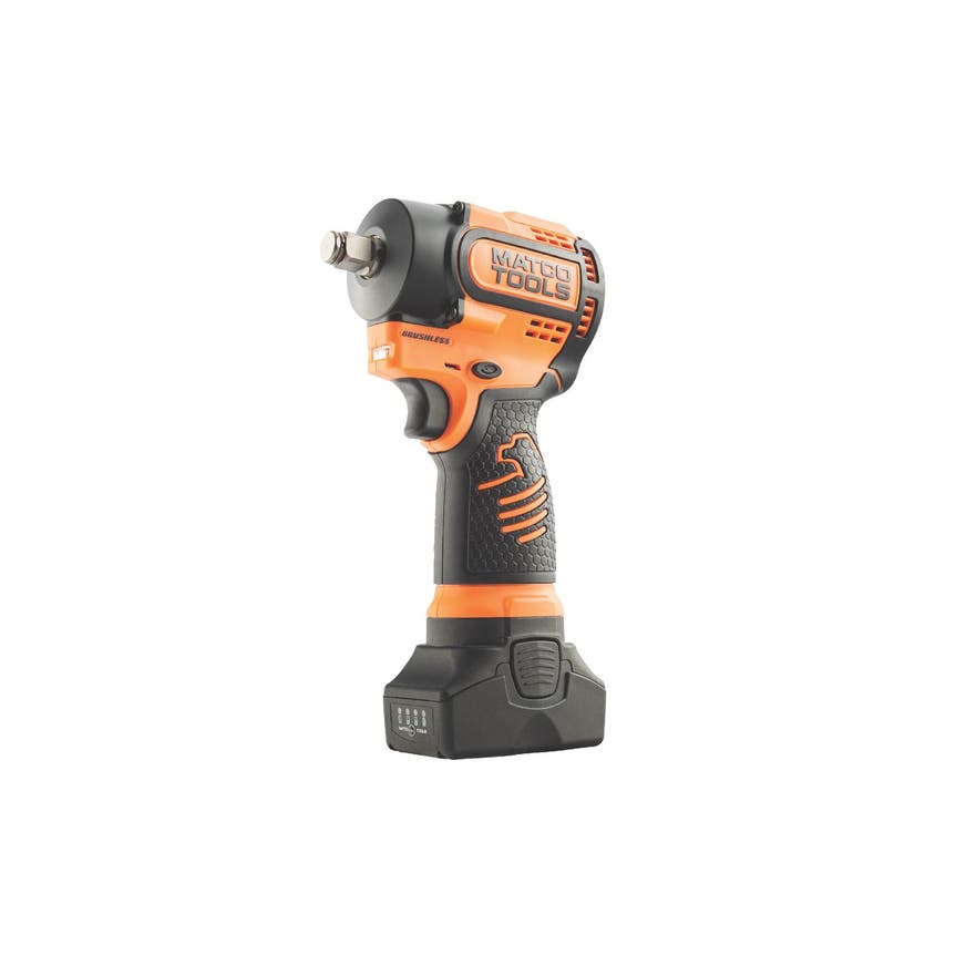 16V CORDLESS INFINIUM™ 1/2" DRIVE STUBBY IMPACT WRENCH ORANGE