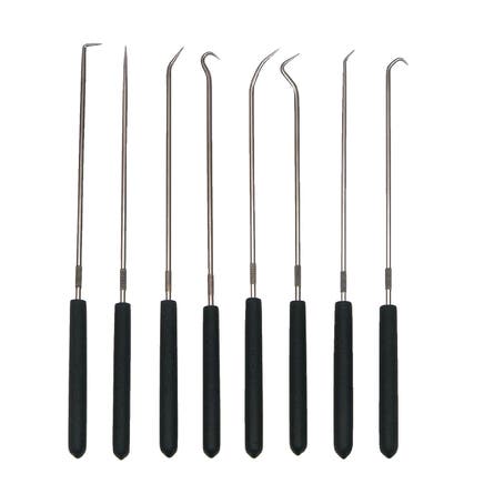 8 PIECE LONG HOOK AND PICK SET WITH CUSHION GRIP