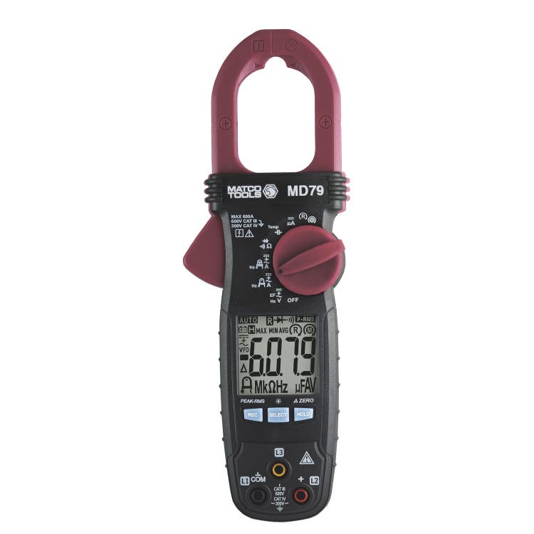 600 AMP DIGITAL MULTIMETER CLAMP AC/DC MD79 Matco Tools