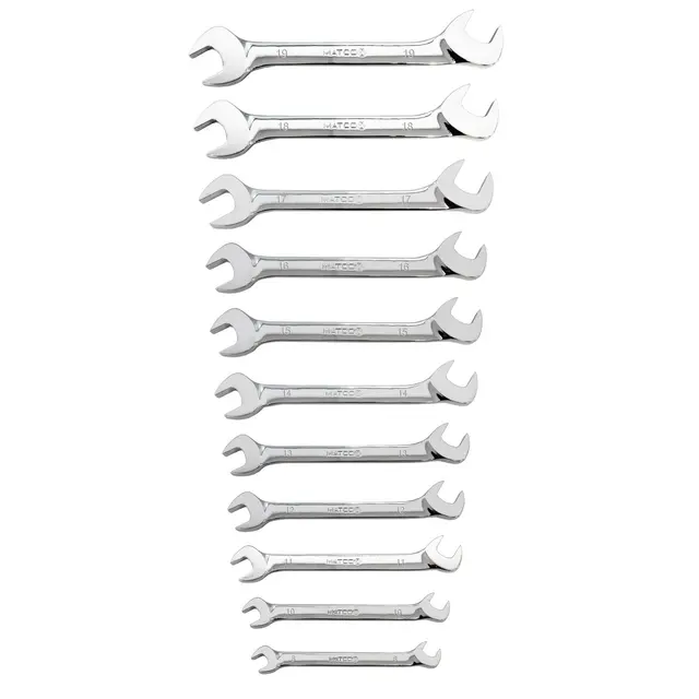 11 PIECE METRIC 30°/60° DOUBLE OPEN END WRENCH SET