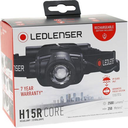 LEDLENSER H15R CORE 2,500 LUMENS RECHARGEABLE HEADLAMP-BLACK