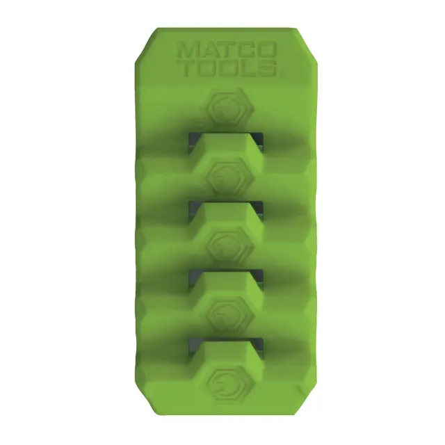 4 SLOT MAGNETIC WRENCH RACK - GREEN