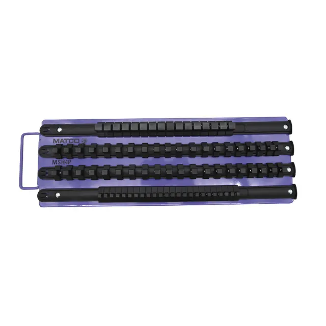 MAGNETIC SOCKET RAIL TRAY FOR 80 SOCKETS - PURPLE
