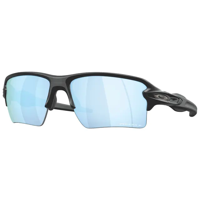 FLAK JACKET XXL MATTE BLACK WITH PRIZM™ DEEP WATER POLARIZED LENSES