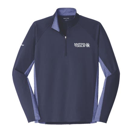 NAVY 1/2 ZIP PULLOVER - M