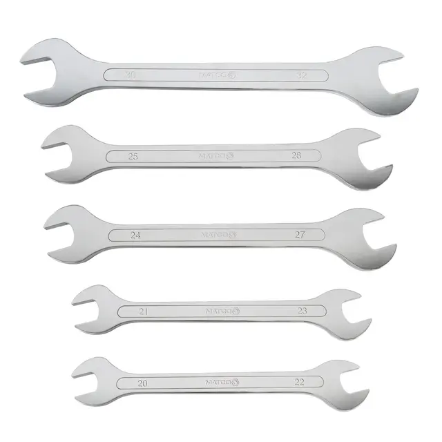 5 PIECE EXTENDED METRIC THIN FLAT WRENCH SET