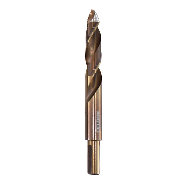 1/2" COBALT HYPER-STEP REDUCED SHANK MECHANIC'S LENGTH DRILL BIT