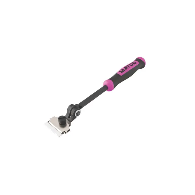 INDEXING RAZOR SCRAPER WITH 10 BLADES - PINK