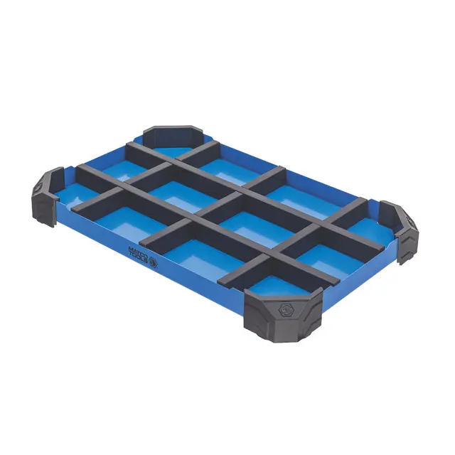 ADJUSTABLE PARTS TRAY WITH MAGNETIC INSERT - BLUE