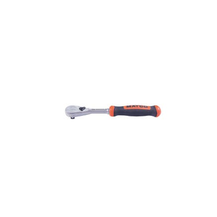 1/4" DRIVE 6-1/2" EIGHTY8 TOOTH FIXED RATCHET WITH ERGO HANDLE - ORANGE
