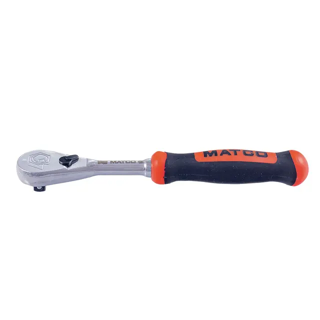 1/4" DRIVE 6-1/2" EIGHTY8 TOOTH FIXED RATCHET WITH ERGO HANDLE - ORANGE