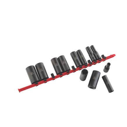 12 PIECE 3/8" DRIVE SAE 6 POINT ADV DEEP IMPACT SOCKET SET