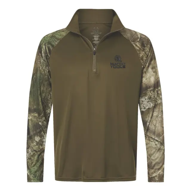 CAMO/GREEN 1/4 ZIP JACKET - XXXL