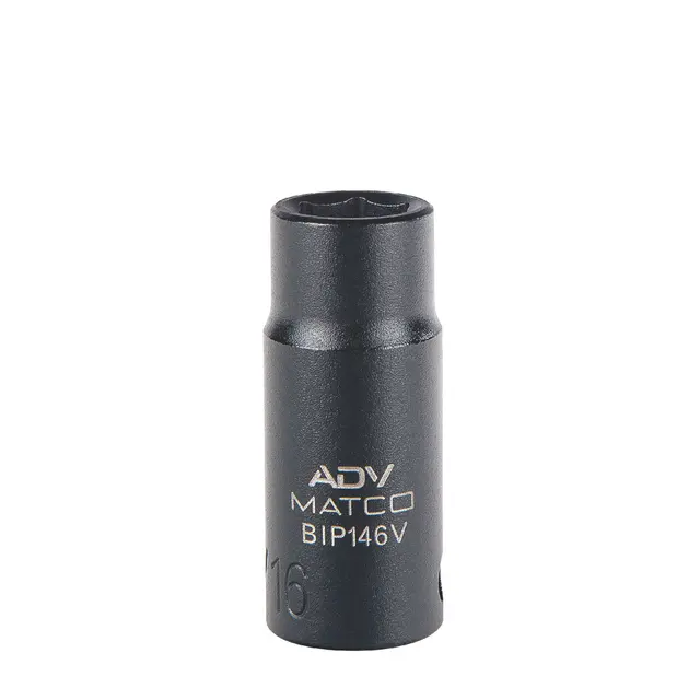 3/8" DRIVE 7/16" SAE 6 POINT MID-LENGTH IMPACT SOCKET
