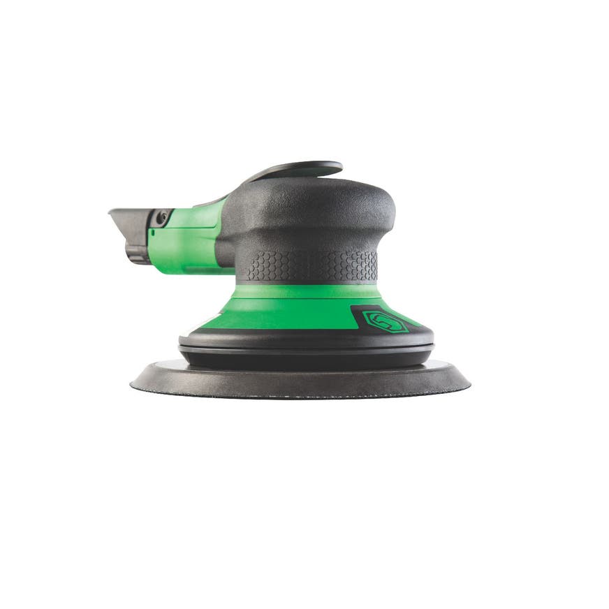 3/16" RANDOM ORBITAL PNEUMATIC LOW NOISE 6" PALM SANDER GREEN MT2516G