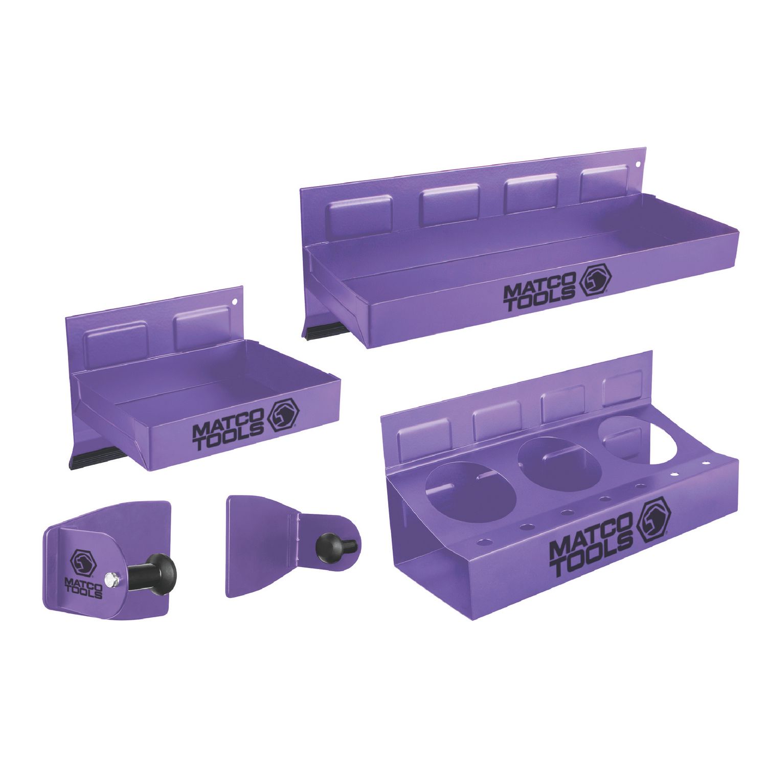 PREMIUM Silicone Tool Tray | Flexible | Multi Purpose Mat | Portable Tool Box Organizer | No Magnets | Easy Clean Up - (Duo-Pack-Purple Beast)