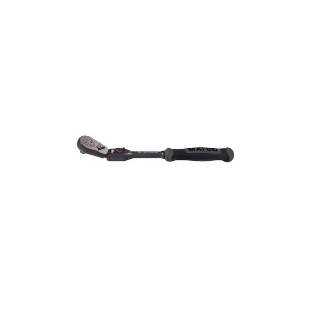 1/4" DRIVE 7-3/4" EIGHTY8 TOOTH BLACK CHROME LOCKING FLEX RATCHET WITH ERGO HANDLE - SHADOW GRAY