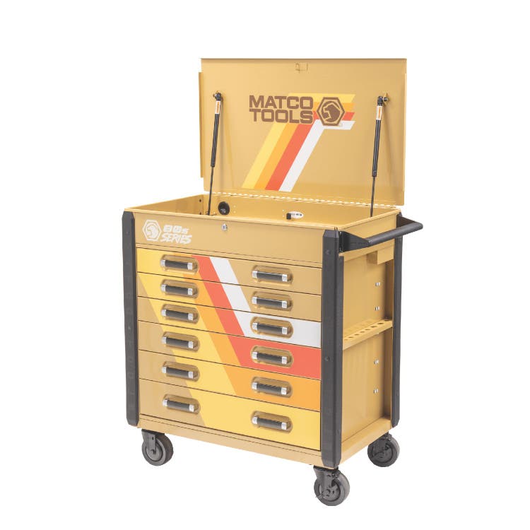 35" x 21" MSC4FD ROLLING TOOL CART (VINTAGE 