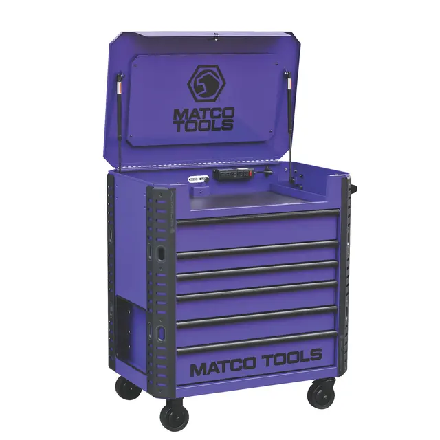 38" X 24" MSCX X-SERIES TOOL CART (ELECTRIC PURPLE/BLACK)