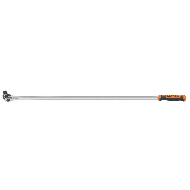 1/2" DRIVE 36" LONG FLEX HEAD BREAKER BAR WITH ERGO HANDLE - ORANGE