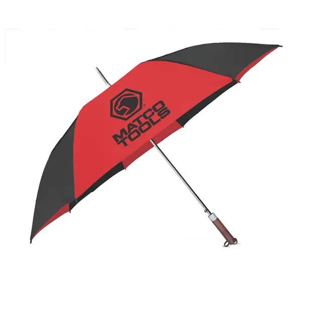 GOLF UMBRELLA RED & BLACK PANELS