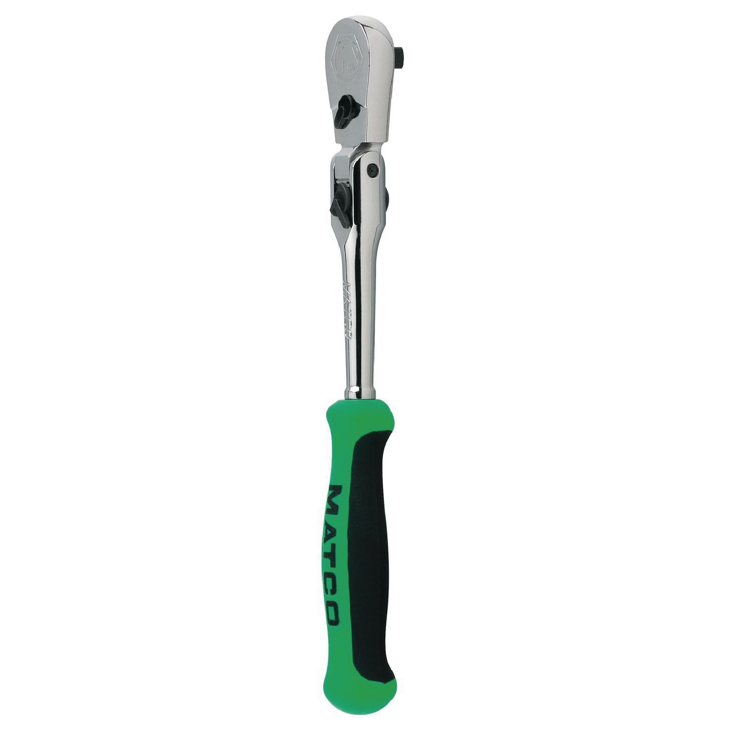 1/4 DRIVE 13¾ EIGHTY8 TOOTH LOCKING FLEX RATCHET WITH ERGO HANDLE - GREEN  AFR128LFG