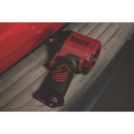 3/8" DRIVE STUBBY PUSH BUTTON PNEUMATIC IMPACT WRENCH