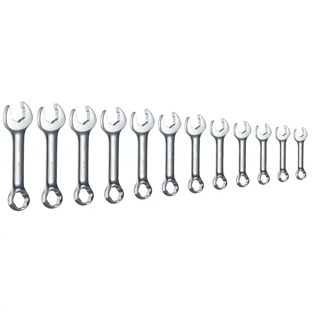 12 PIECE STUBBY METRIC HEX GRIP WRENCH SET