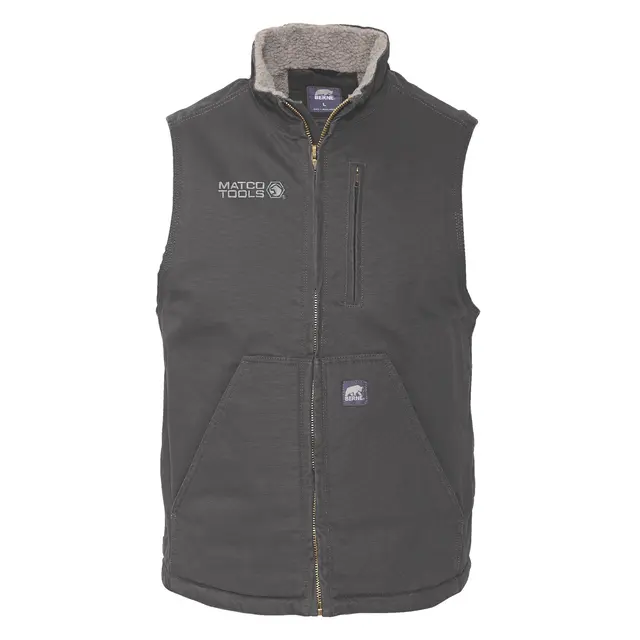 SLATE WASHED DUCK VEST - 2XL
