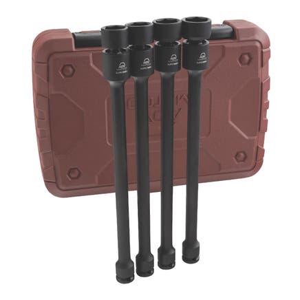 4 PIECE 3/8" DRIVE METRIC 6 POINT ADV IMPACT LONG UNIVERSAL EXTENSION SET