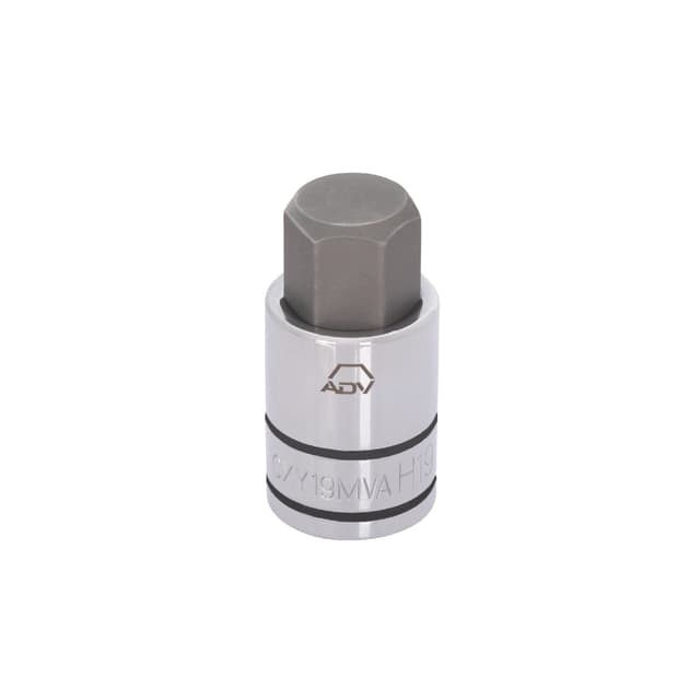 1/2" BIT SOCKET METRIC HEX, 19MM