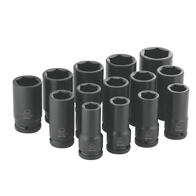 3/4" DRIVE 14 PIECE SAE 6 POINT DEEP ADV IMPACT SOCKET SET