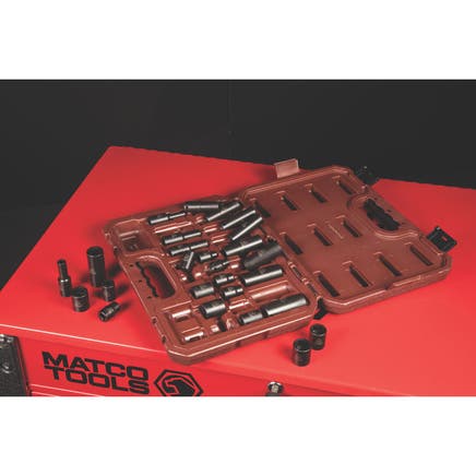3/8" DRIVE 26 PIECE METRIC 6 POINT STANDARD AND DEEP ADV IMPACT SOCKET SET