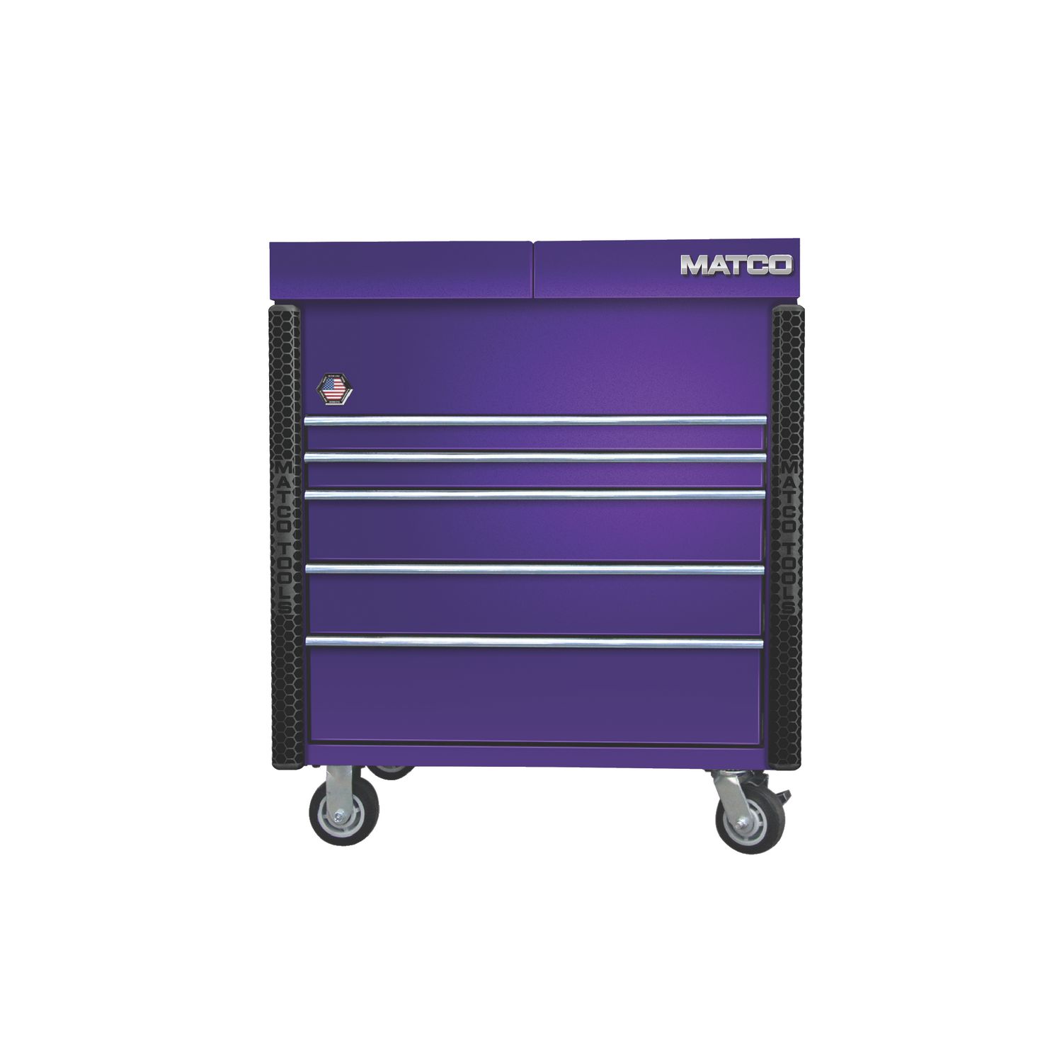 35” x 22” JSC483 ROLLING TOOL CART (ELECTRIC PURPLE/BLACK) JSC483-PPB