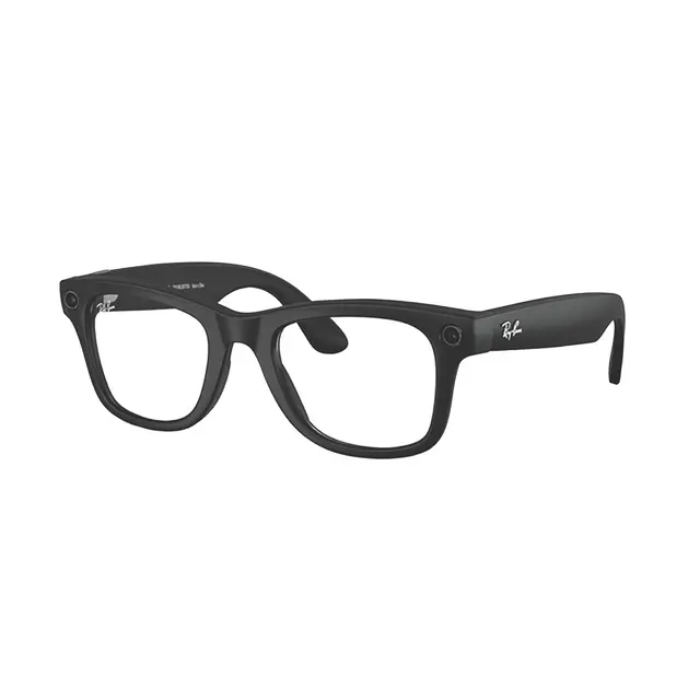 RAY-BAN META AI WAYFARER LARGE MATTE BLACK WITH CLEAR LENSES (GEN 2)