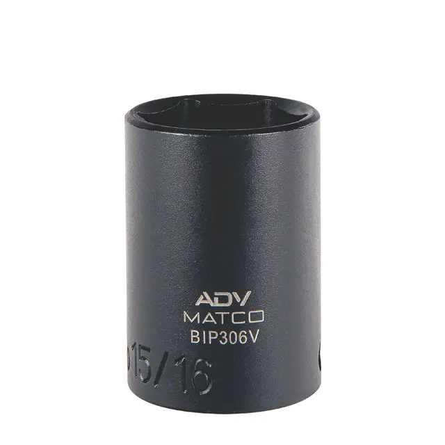 3/8" DRIVE 15/16" SAE 6 POINT MID-LENGTH IMPACT SOCKET