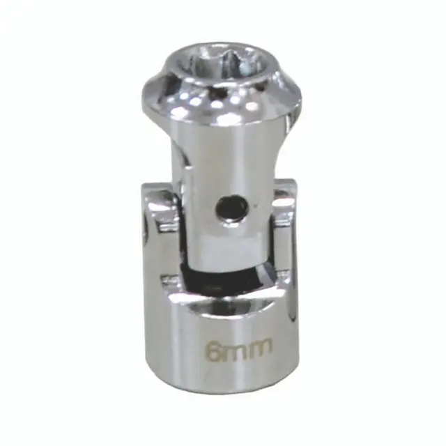 1/4'' DRIVE 6 MM 6 POINT STUBBY UNIVERSAL SOCKET