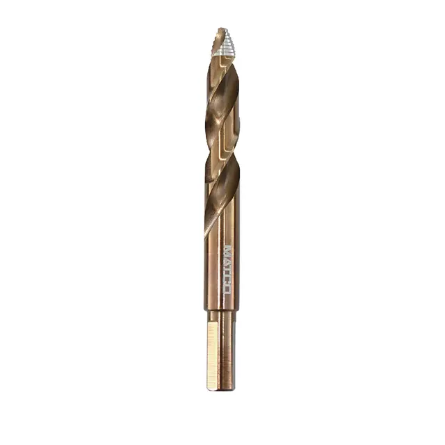 15/32" COBALT HYPER-STEP REDUCED SHANK MECHANIC'S LENGTH DRILL BIT