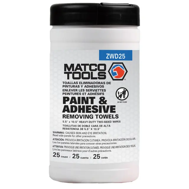 PAINT & ADHESIVE REMOVING TOWELS - 12/CASE