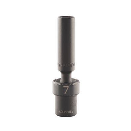 1/4" DRIVE 7MM METRIC 6 POINT ADV DEEP UNIVERSAL IMPACT SOCKET