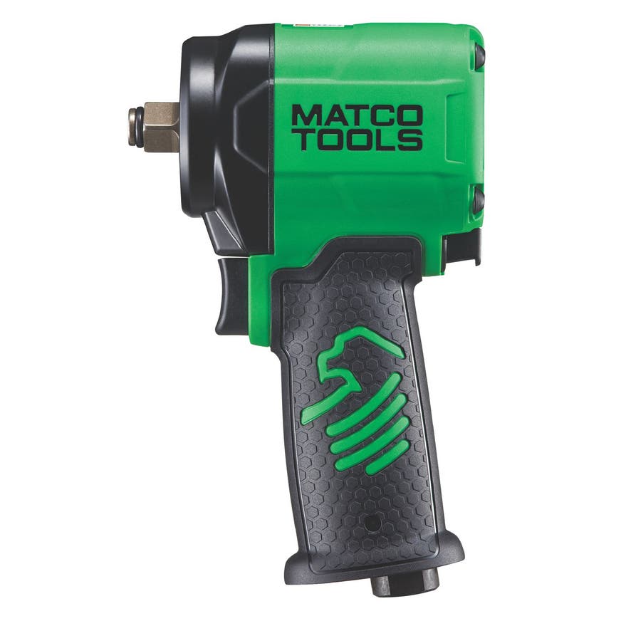 1/2" DRIVE STUBBY PNEUMATIC IMPACT WRENCH GREEN MT2765G Matco Tools