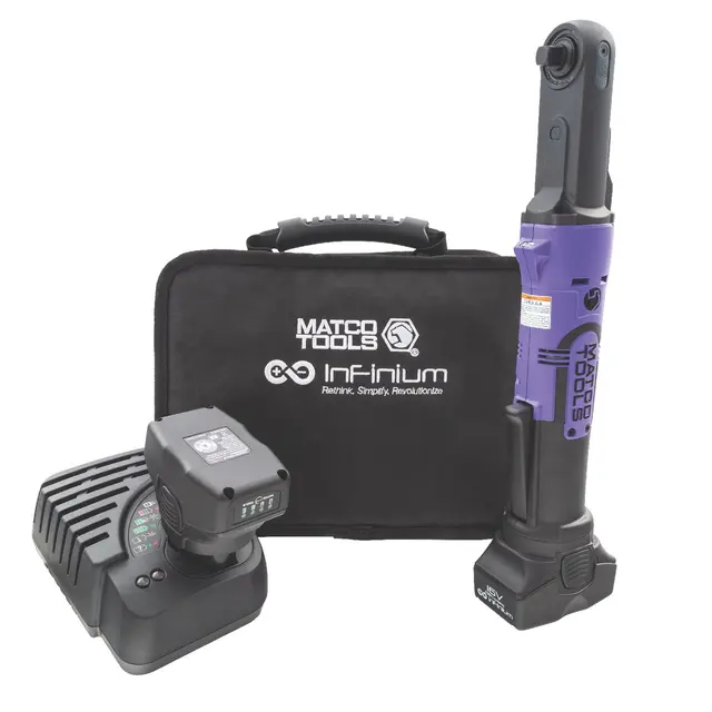 16V CORDLESS INFINIUM™ 3/8" DRIVE QUICK SWITCH RATCHET KIT - PURPLE