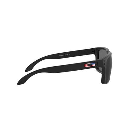 HOLBROOK™ MATTE BLACK AND USA FLAG WITH GRAY LENSES
