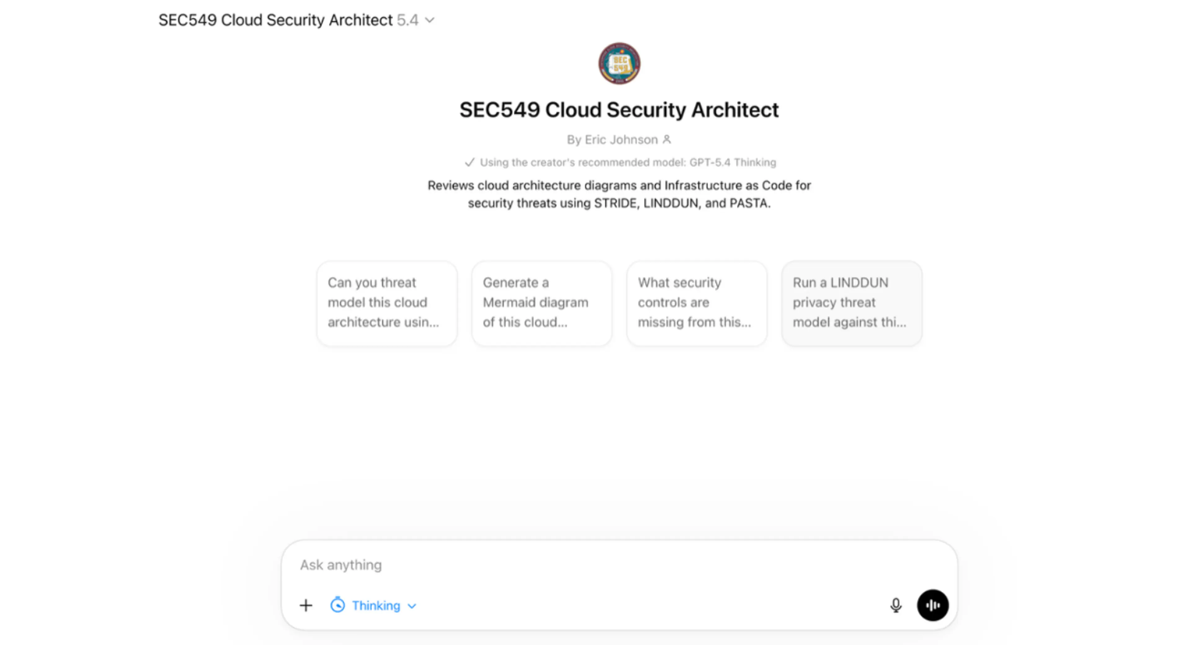 Cloud Security and AI Service Architecture: What’s New in SEC549