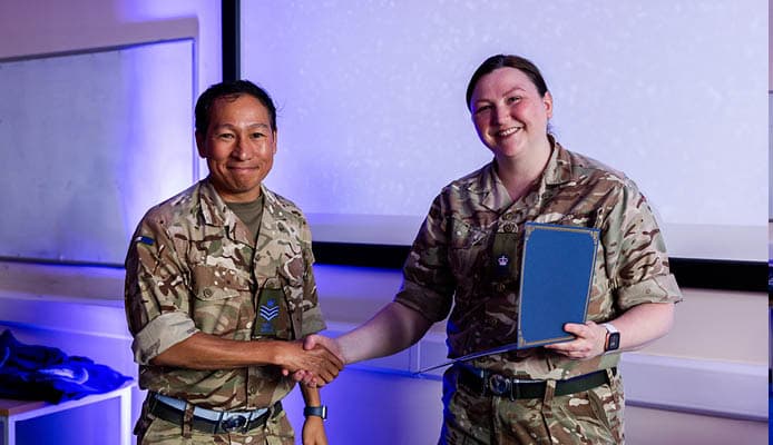 British Army: Two People Shaking Hands