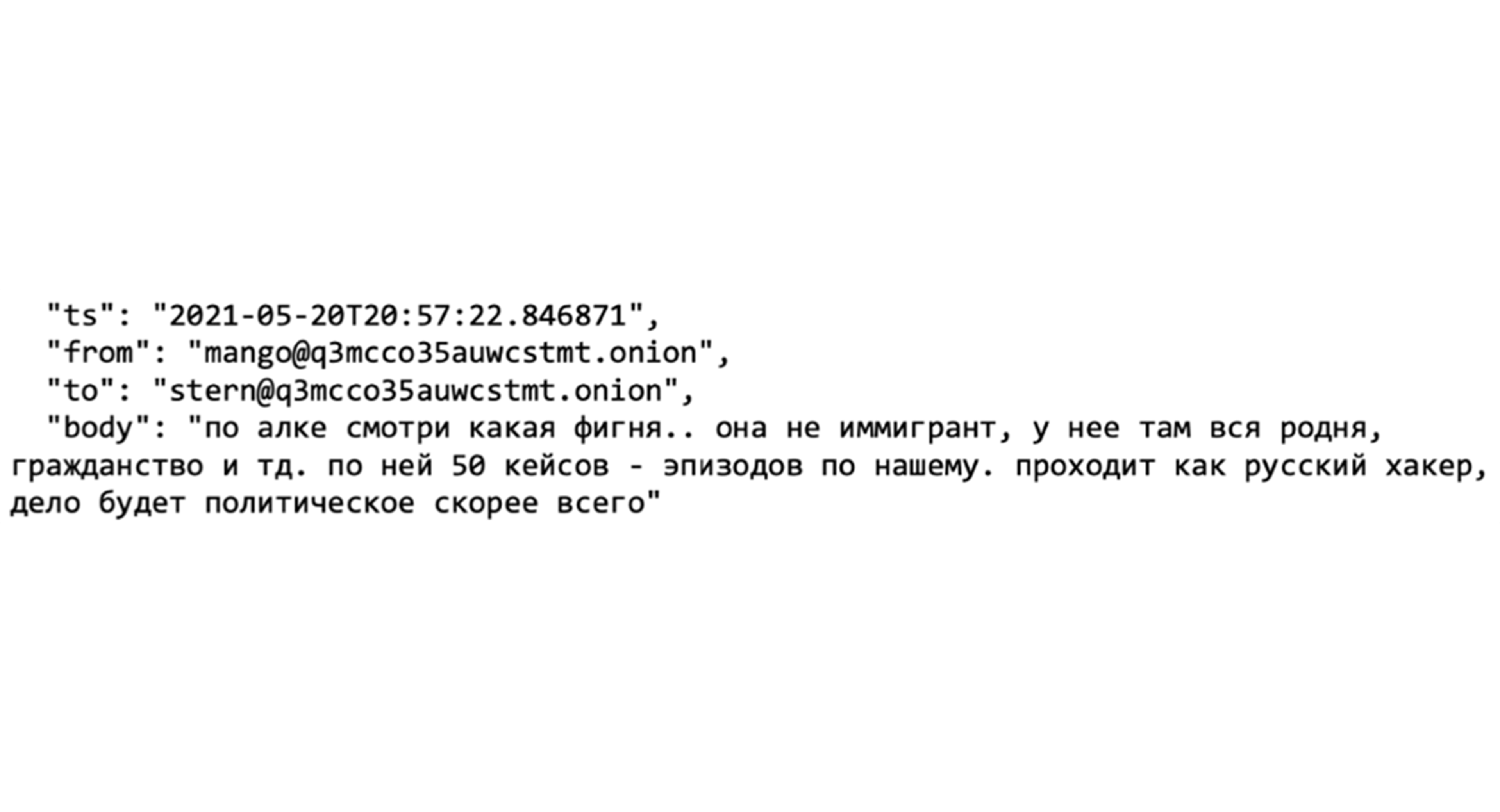 Figure 4: Mango discusses Witte’s arrest