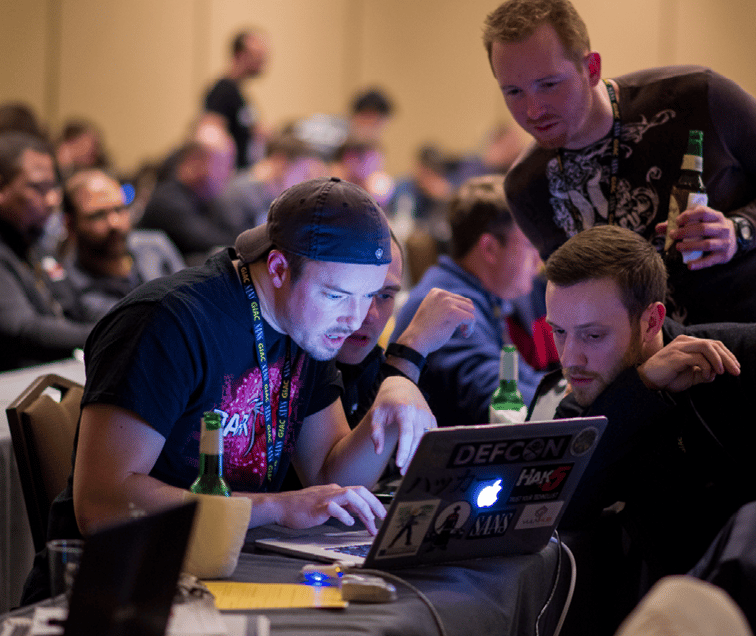 Three Men Participating in Netwars