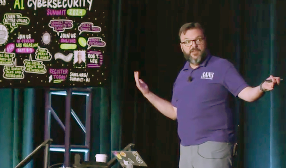SANS AI Cybersecurity Summit 2026 speakers on stage