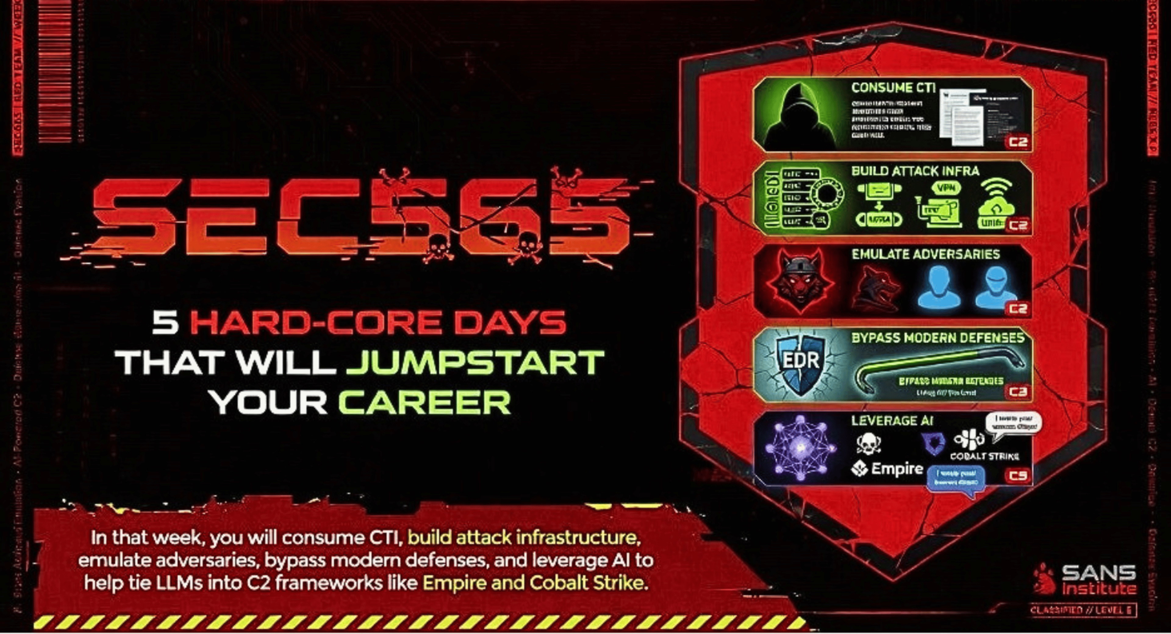 The Trifecta: A Red Team Training Roadmap: 5 Hard-Core Days
