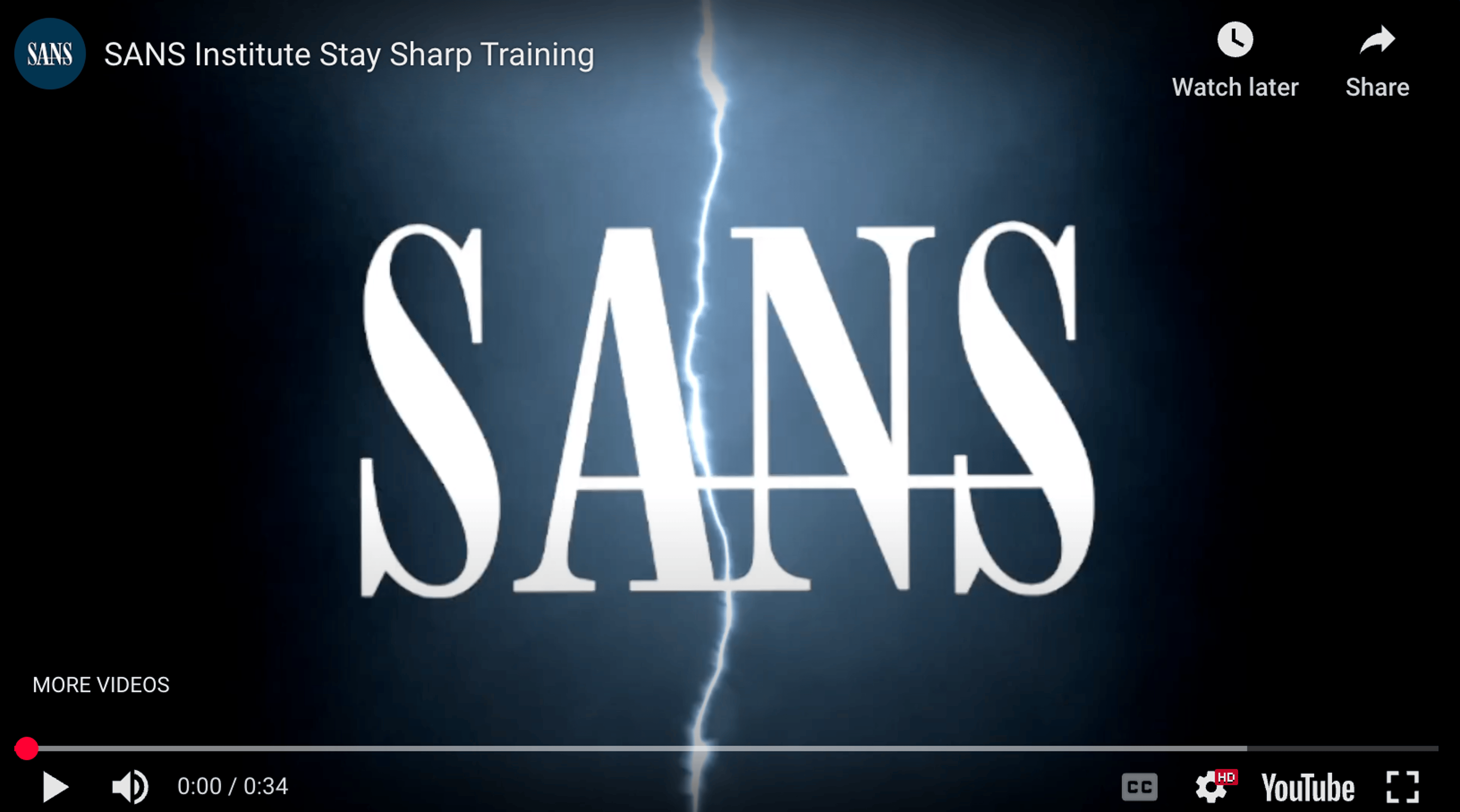 Bite-Sized SANS Training